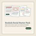 Bookish Social Starter Pack digital download product card
